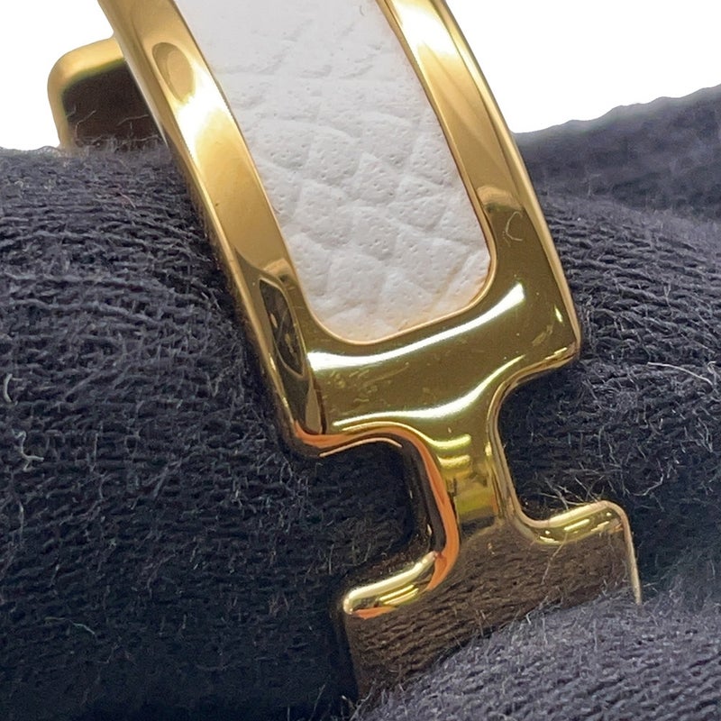 エルメス ピアス オランプ ホワイト/ゴールド金具 エプソン HERMES アクセサリー 白