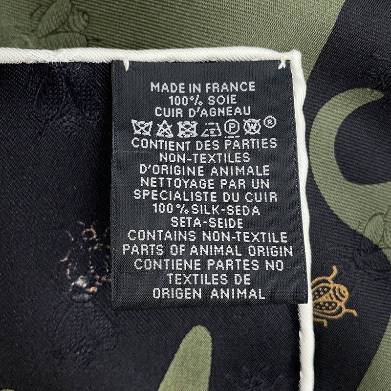 エルメス スカーフ カレ90 ブケ・フィナル・アベイユ Bouquet Final leather tassel scarf シルク HERMES 2025年秋冬