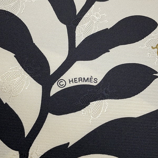 エルメス スカーフ カレ90 ブケ・フィナル・アベイユ Bouquet Final leather tassel scarf シルク HERMES 2025年秋冬