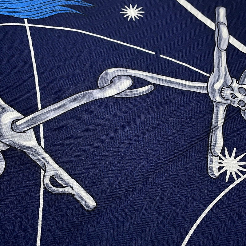 エルメス スカーフ カレ140 カレジェアン コーラス・ステラルム CHORUS STELLARUM カシミヤ シルク HERMES 2025年春夏