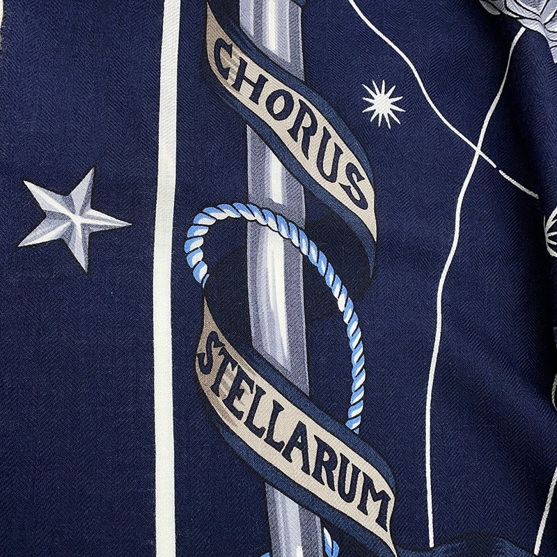 エルメス スカーフ カレ140 カレジェアン コーラス・ステラルム CHORUS STELLARUM カシミヤ シルク HERMES 2025年春夏