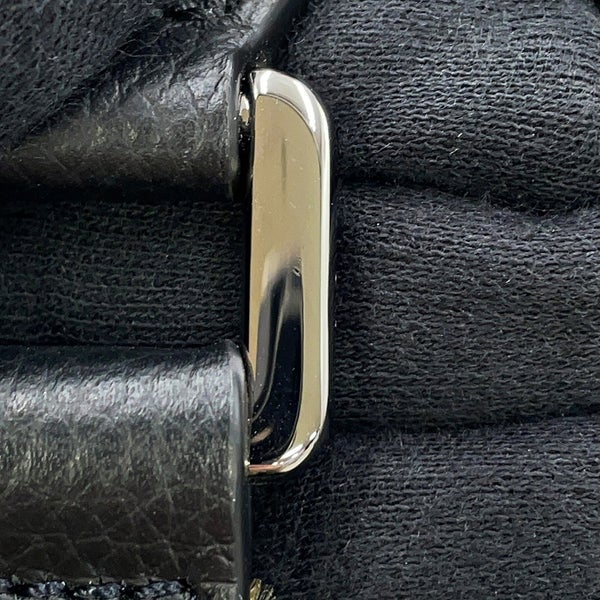 クリスチャン・ディオール ボディバッグ サドルバッグ 刺繍ロゴ Christian Dior 黒