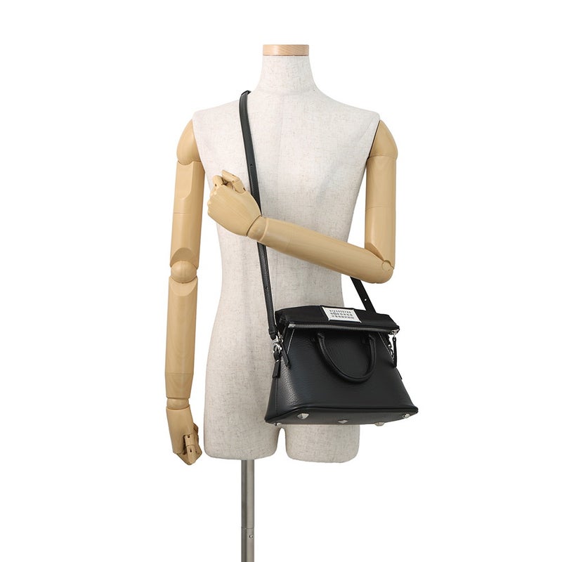 メゾンマルジェラ ハンドバッグ 5AC ミニ カーフレザー Maison Margiela 2WAY 黒