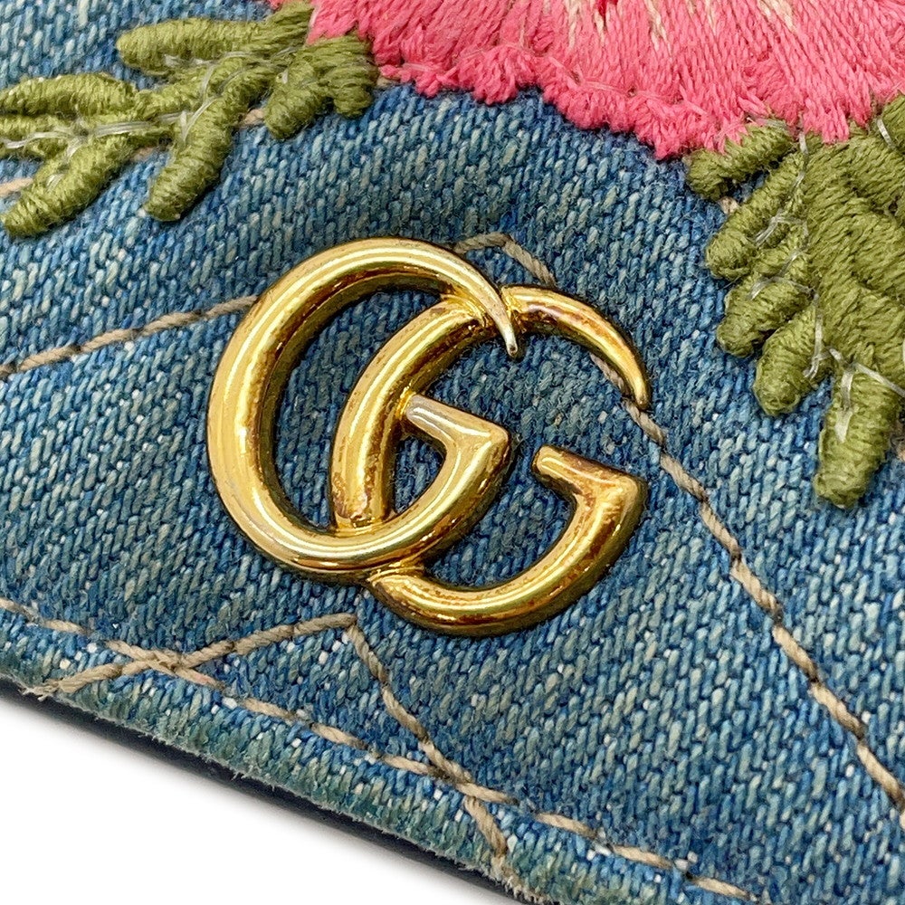 グッチ 二つ折り財布 GGマーモント ダブルG ミニウォレット 466492