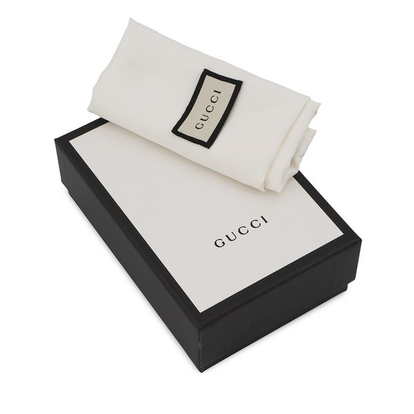 グッチ 二つ折り財布 GGマーモント ダブルG ミニウォレット 466492 GUCCI 財布 シェブロン キルティング カードケース 花 刺