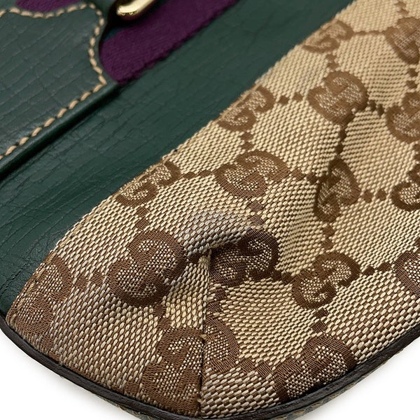 グッチ ショルダーバッグ GGキャンバス/レザー ホースビット 137388 GUCCI バッグ ワンショルダー