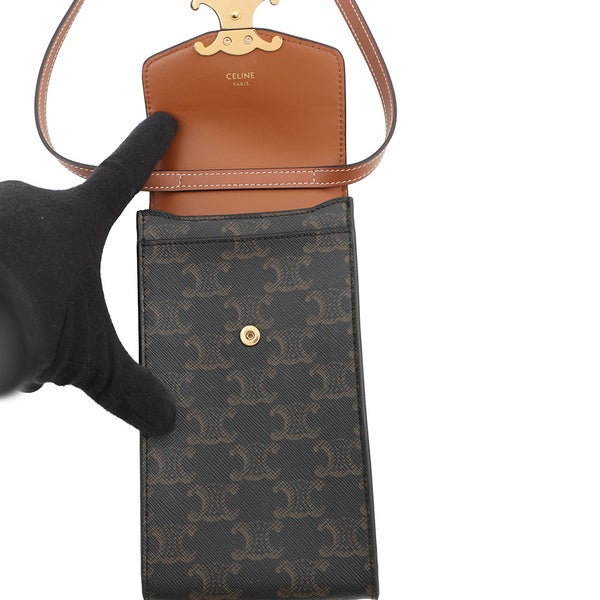 セリーヌ ショルダーバッグ トリオンフ モバイルポーチ 10K682DS3.04LU CELINE バッグ