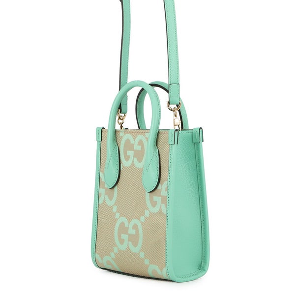 グッチ ハンドバッグ ジャンボGGキャンバス ミニトート 671628 GUCCI バッグ 2way ショルダー ミニバッグ