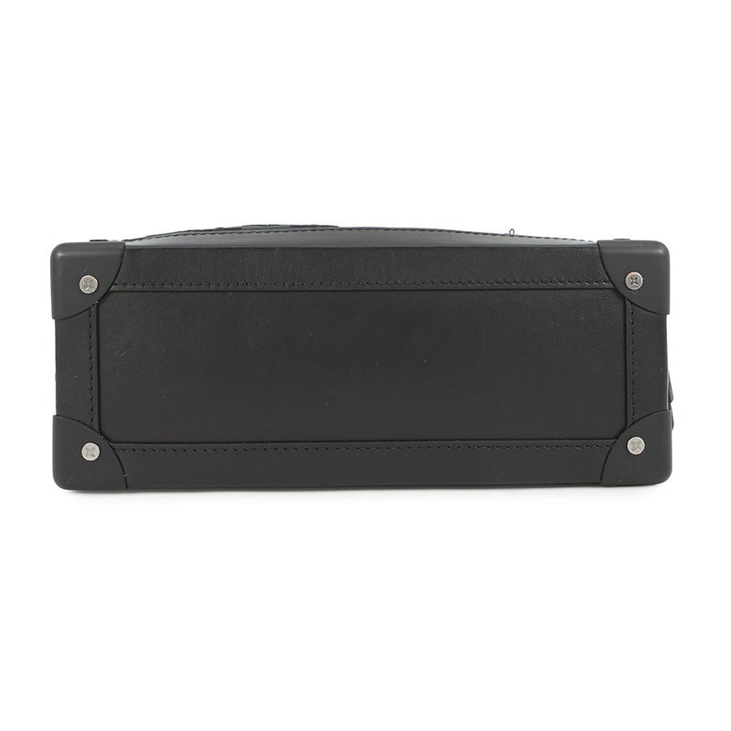 ルイヴィトン ショルダーバッグ モノグラム・メッシュ/レザー ソフトトランク M53964 ヴィトン バッグ 刺繍 ブラック 黒 2019年秋冬