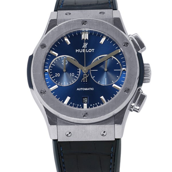ウブロ クラシック・フュージョン クロノグラフ チタニウム ブルー 521.NX.7170.LR HUBLOT 腕時計 ブルー文字盤