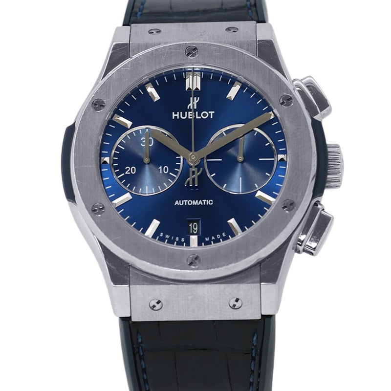 ウブロ クラシック・フュージョン クロノグラフ チタニウム ブルー 521.NX.7170.LR HUBLOT 腕時計 ブルー文字盤