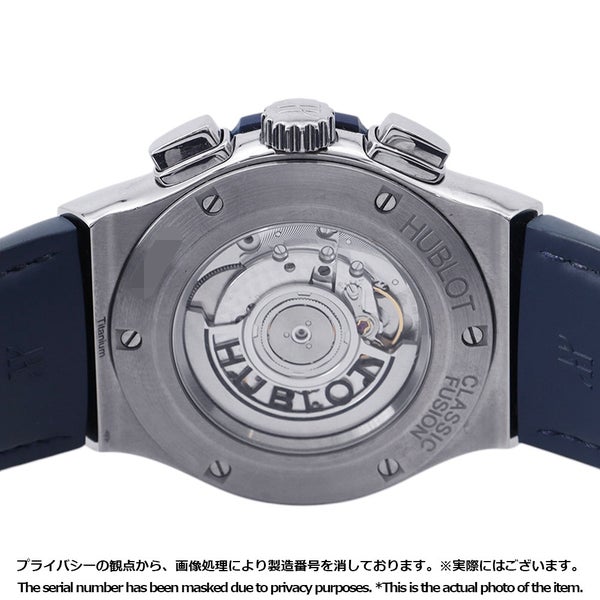 ウブロ クラシック・フュージョン クロノグラフ チタニウム ブルー 521.NX.7170.LR HUBLOT 腕時計 ブルー文字盤