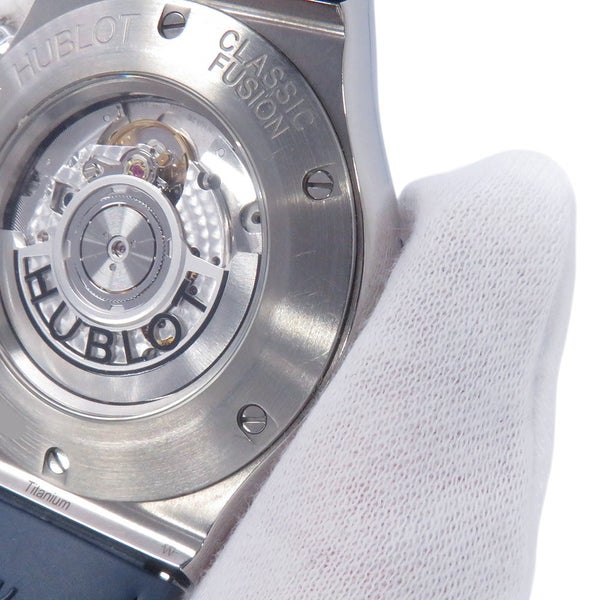 ウブロ クラシック・フュージョン クロノグラフ チタニウム ブルー 521.NX.7170.LR HUBLOT 腕時計 ブルー文字盤