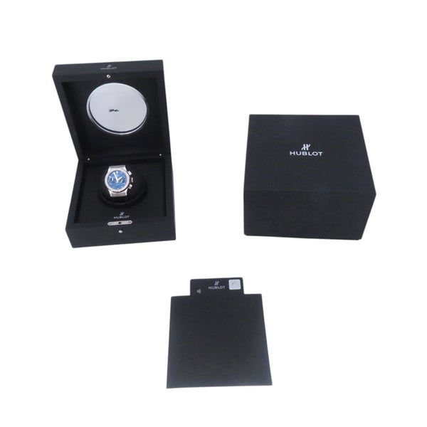 ウブロ クラシック・フュージョン クロノグラフ チタニウム ブルー 521.NX.7170.LR HUBLOT 腕時計 ブルー文字盤