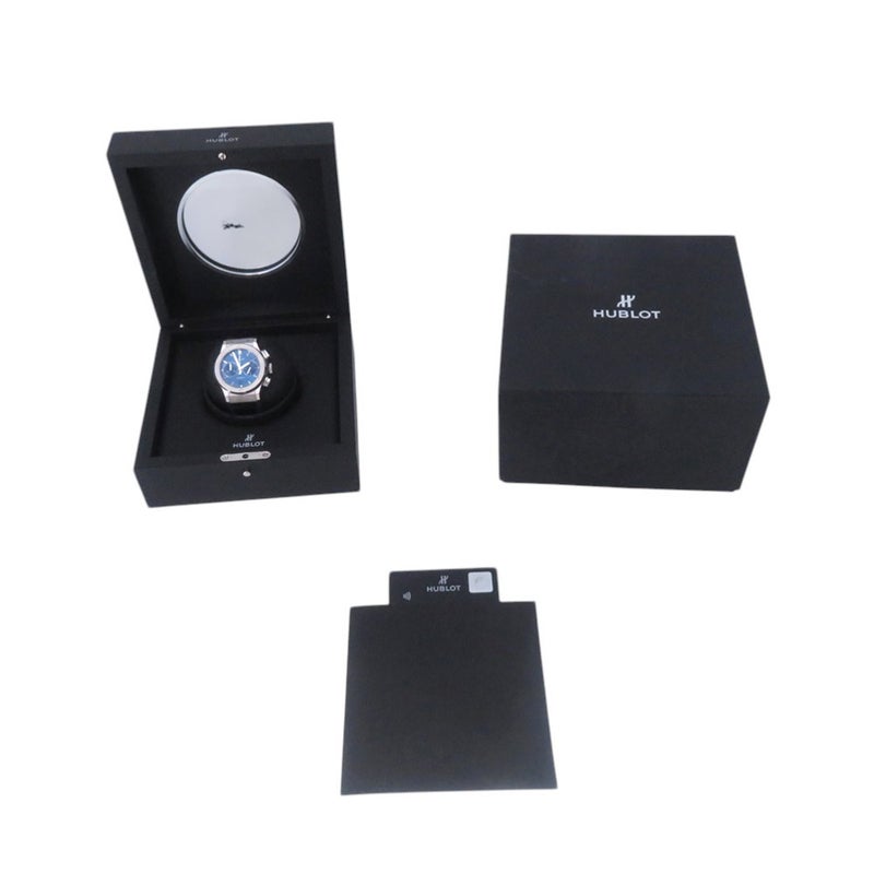 ウブロ クラシック・フュージョン クロノグラフ チタニウム ブルー 521.NX.7170.LR HUBLOT 腕時計 ブルー文字盤