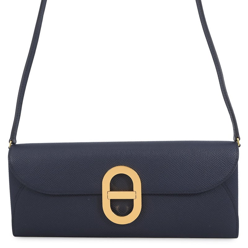 エルメス 長財布 シェーヌダンクル トゥーゴー ブルーインディゴ/ゴールド金具 エプソンB刻印 財布