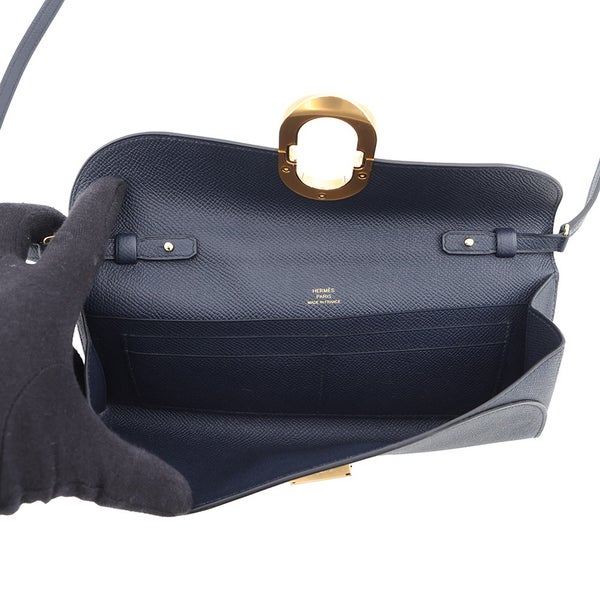 エルメス 長財布 シェーヌダンクル トゥーゴー ブルーインディゴ/ゴールド金具 エプソンB刻印 財布