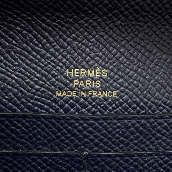 エルメス 長財布 シェーヌダンクル トゥーゴー ブルーインディゴ/ゴールド金具 エプソンB刻印 財布