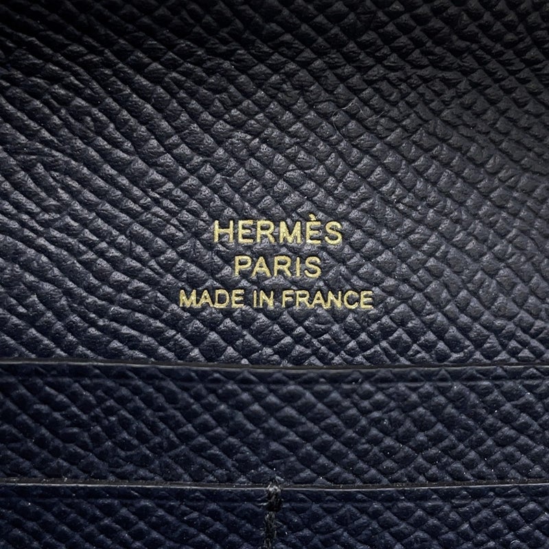 エルメス 長財布 シェーヌダンクル トゥーゴー ブルーインディゴ/ゴールド金具 エプソンB刻印 財布