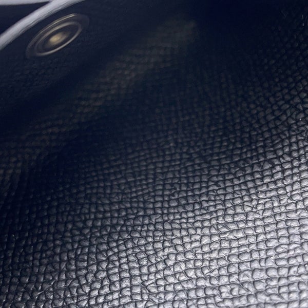 エルメス コインケース カルヴィ デュオ ブラック/シルバー金具 エプソン W刻印 財布 黒