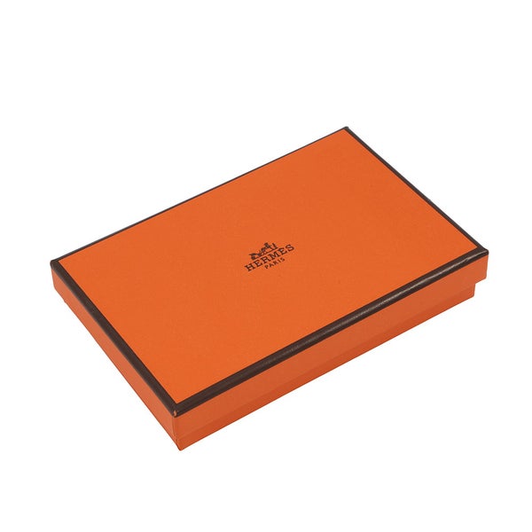 エルメス コインケース カルヴィ デュオ ブラック/シルバー金具 エプソン W刻印 財布 黒