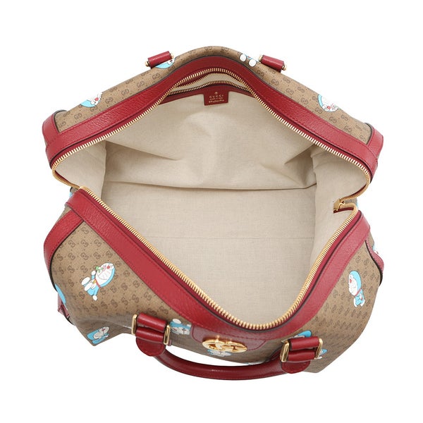 グッチ ボストンバッグ ミニGGスプリーム ミディアム ダッフルバッグ 647815 GUCCI バッグ 2way ショルダー ドラえもん コラボ