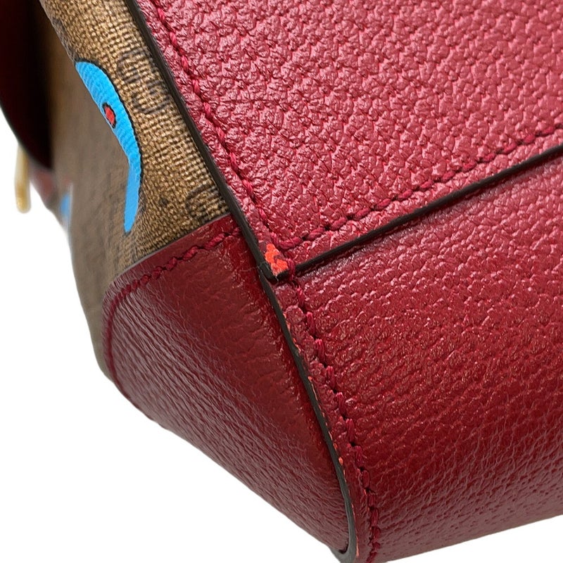 グッチ ボストンバッグ ミニGGスプリーム ミディアム ダッフルバッグ 647815 GUCCI バッグ 2way ショルダー ドラえもん コラボ