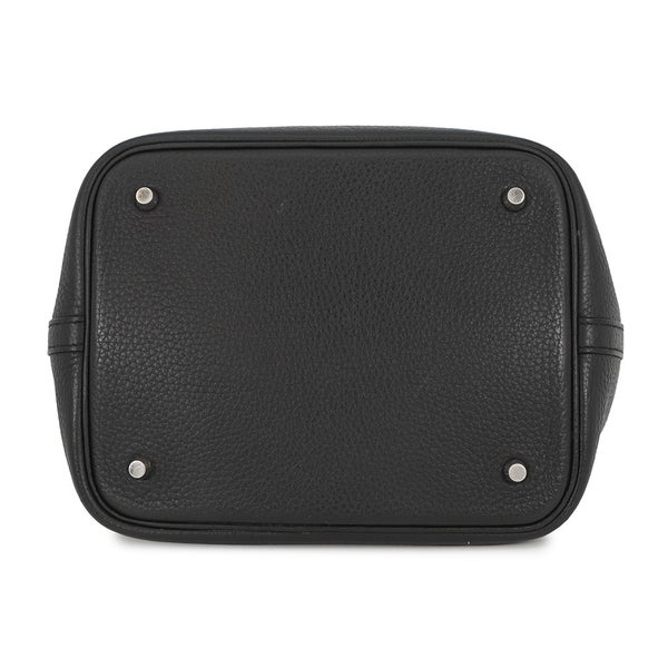 エルメス ハンドバッグ ピコタンロックMM ブラック/シルバー金具 トリヨンクレマンス A刻印 黒