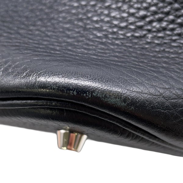 エルメス ハンドバッグ ピコタンロックMM ブラック/シルバー金具 トリヨンクレマンス A刻印 黒