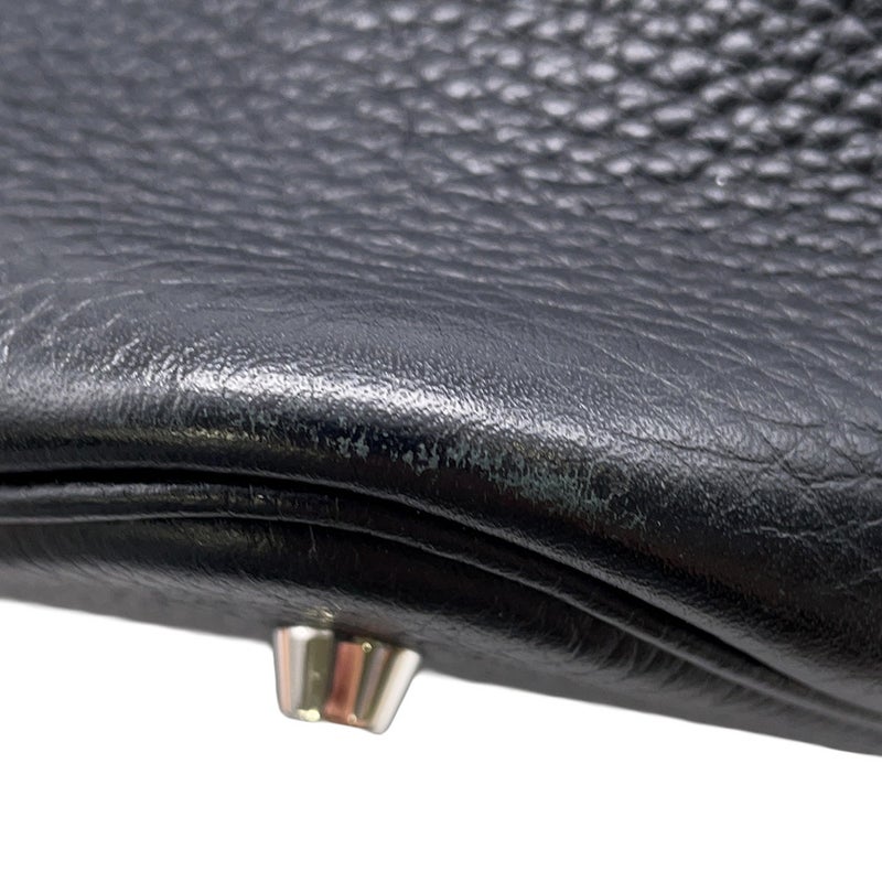 エルメス ハンドバッグ ピコタンロックMM ブラック/シルバー金具 トリヨンクレマンス A刻印 黒