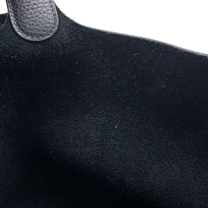 エルメス ハンドバッグ ピコタンロックMM ブラック/シルバー金具 トリヨンクレマンス A刻印 黒