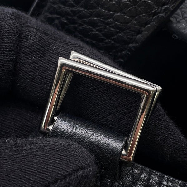 エルメス ハンドバッグ ピコタンロックMM ブラック/シルバー金具 トリヨンクレマンス A刻印 黒