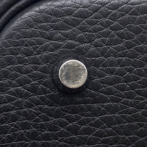 エルメス ハンドバッグ ピコタンロックMM ブラック/シルバー金具 トリヨンクレマンス A刻印 黒