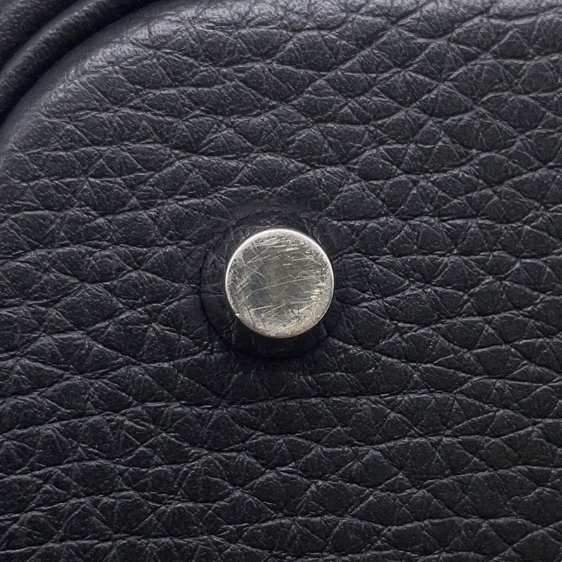 エルメス ハンドバッグ ピコタンロックMM ブラック/シルバー金具 トリヨンクレマンス A刻印 黒