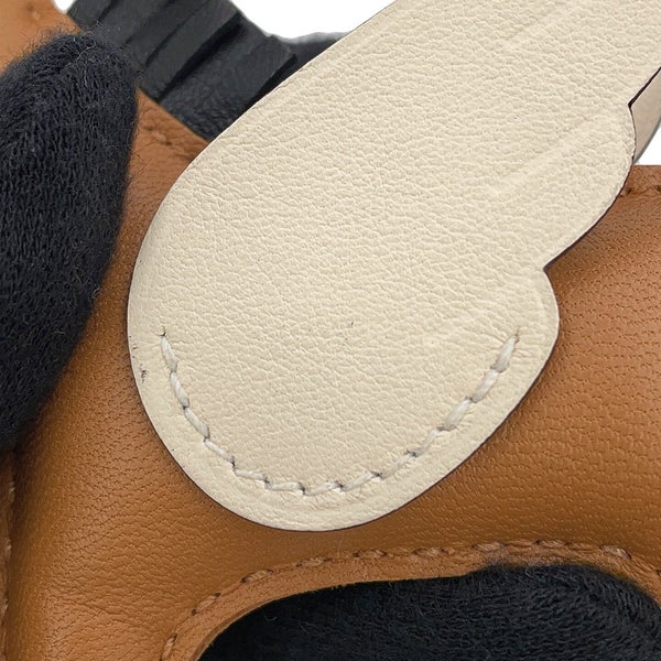 エルメス バッグチャーム ロデオPM ペガサス チャイ/ナタ/ブラック ラムスキン B刻印 HERMES