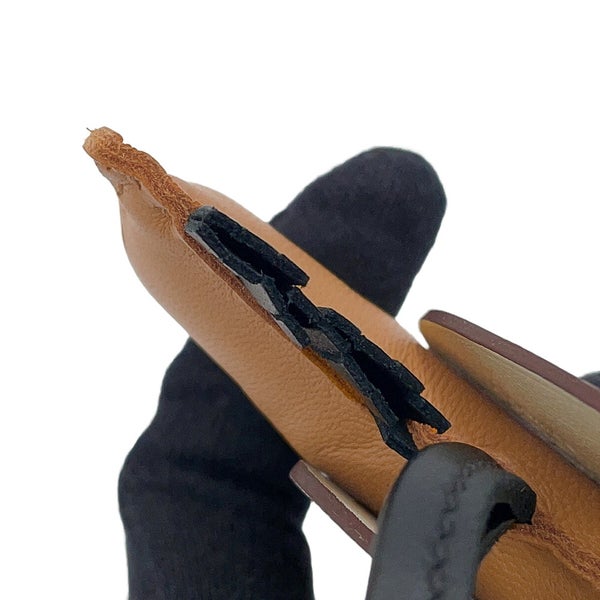 エルメス バッグチャーム ロデオPM ペガサス チャイ/ナタ/ブラック ラムスキン B刻印 HERMES