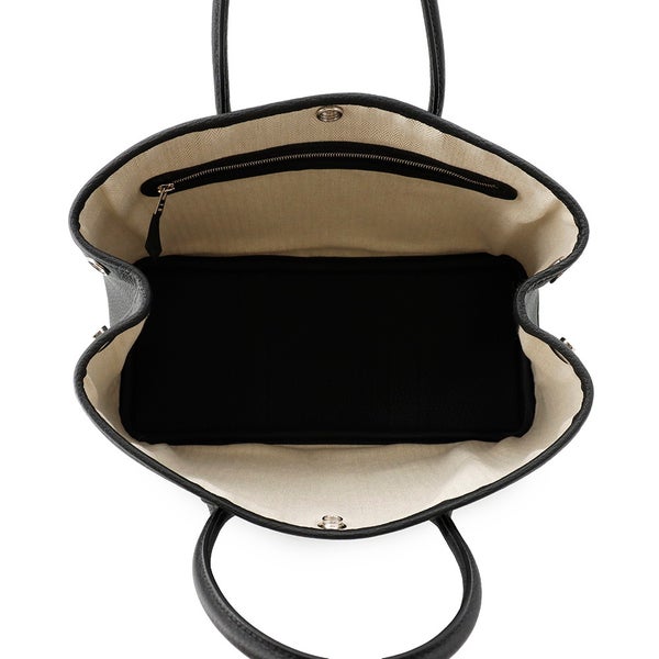 エルメス トートバッグ ガーデンパーティTPM ブラック/シルバー金具 ネゴンダ K刻印 黒