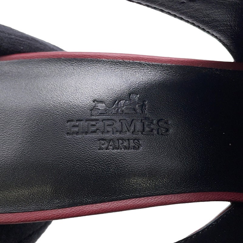 エルメス サンダル マルリー45 ナッパレザー レディースサイズ36 1/2 HERMES ヒール 靴