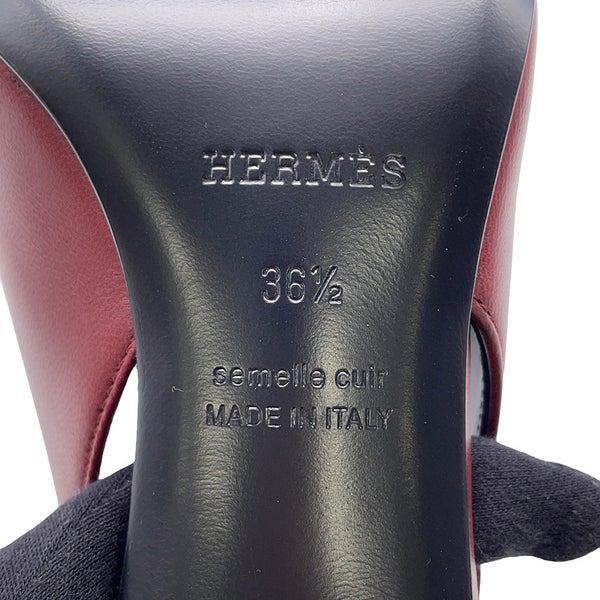エルメス サンダル マルリー45 ナッパレザー レディースサイズ36 1/2 HERMES ヒール 靴