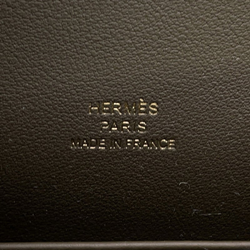 エルメス ハンドバッグ ポシェットケリー ヴェールロデン/シャンパンゴールド金具 スイフト G刻印