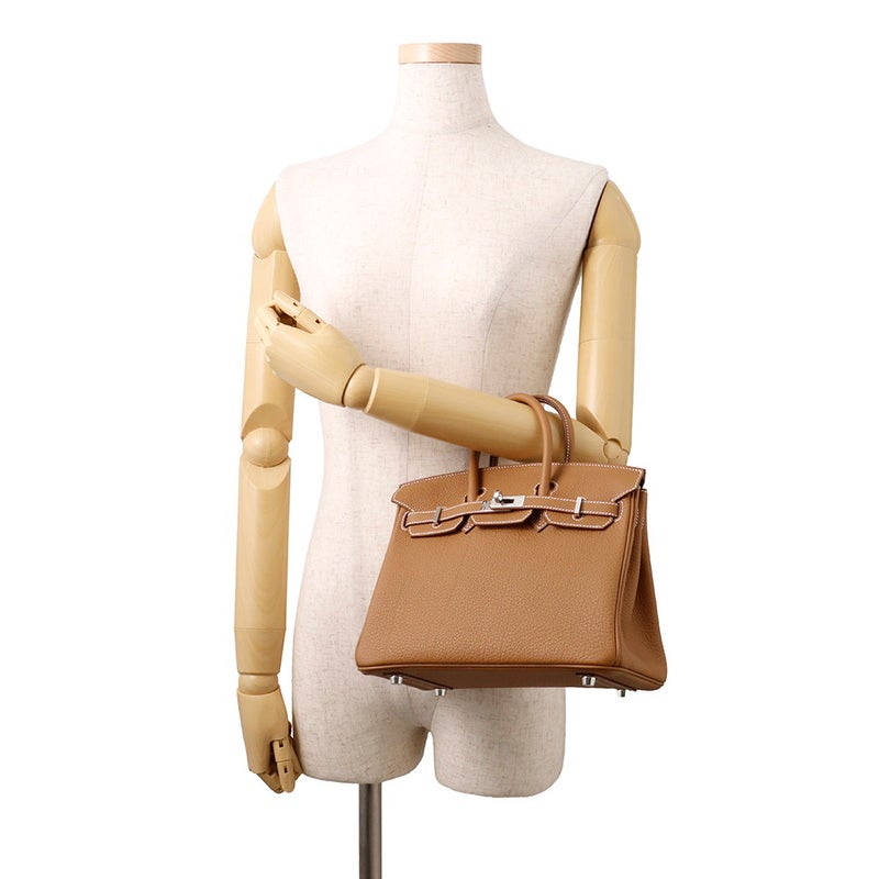 エルメス バーキン25 ゴールド/シルバー金具 トゴ G刻印 HERMES Birkin ハンドバッグ