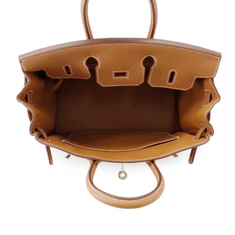 エルメス バーキン25 ゴールド/シルバー金具 トゴ G刻印 HERMES Birkin ハンドバッグ