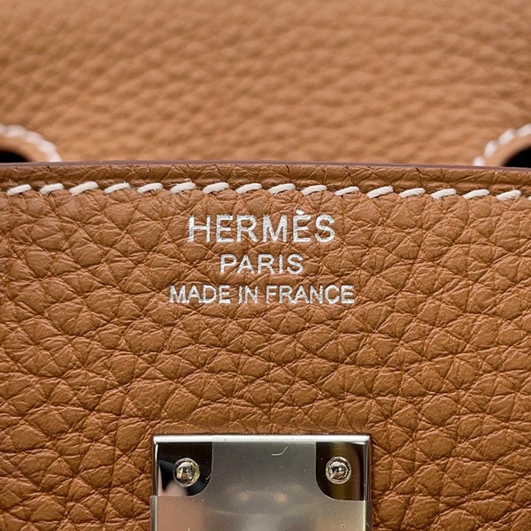エルメス バーキン25 ゴールド/シルバー金具 トゴ G刻印 HERMES Birkin ハンドバッグ