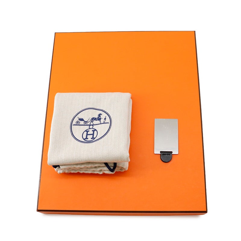 エルメス ミニ コンスタンス3 ミロワール  クルーテ ブラック/シルバー金具 ボックスカーフ W刻印 黒