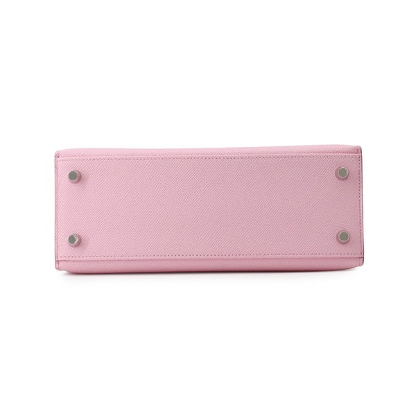 エルメス ハンドバッグ ケリー25 外縫い モーヴシルベストル/シルバー金具 エプソン K刻印 ２wayショルダー