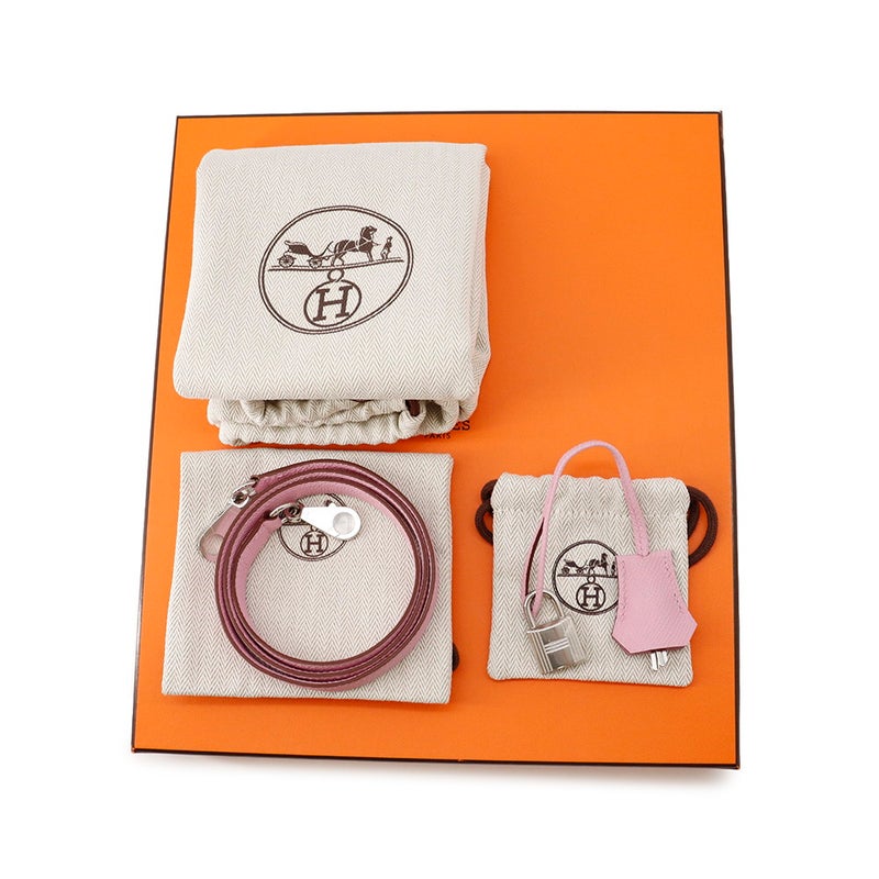 エルメス ハンドバッグ ケリー25 外縫い モーヴシルベストル/シルバー金具 エプソン K刻印 ２wayショルダー