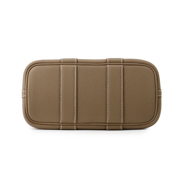 エルメス トートバッグ ネオ・ガーデン 23 ガーデンパーティ エトゥープ/シルバー金具 トゴ K刻印