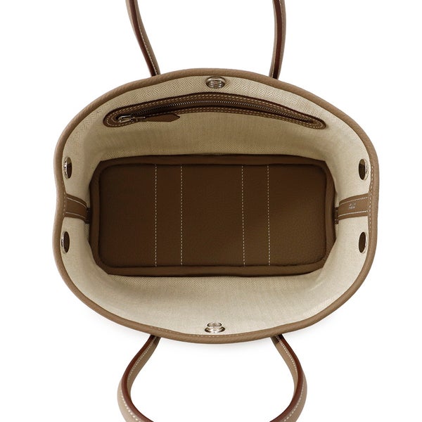 エルメス トートバッグ ネオ・ガーデン 23 ガーデンパーティ エトゥープ/シルバー金具 トゴ K刻印