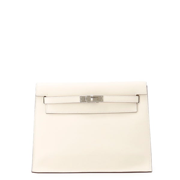 エルメス ショルダーバッグ ケリーダンス2  ナタ/シルバー金具 スイフト B刻印 クラッチバッグ