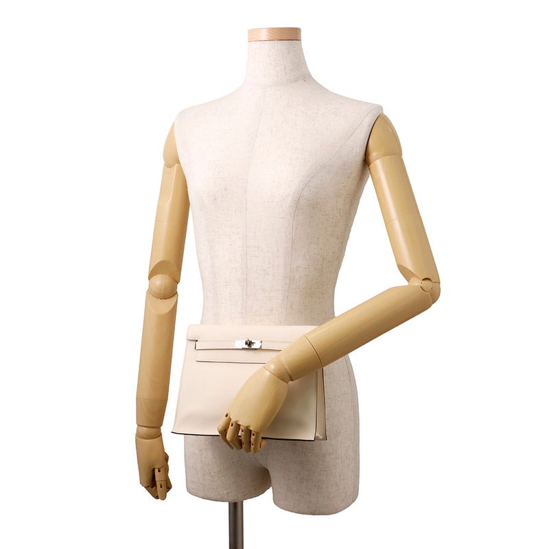 エルメス ショルダーバッグ ケリーダンス2  ナタ/シルバー金具 スイフト B刻印 クラッチバッグ